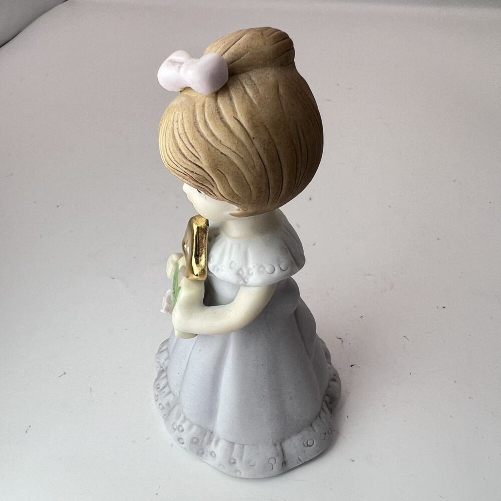 Vintage Enesco Growing Up Birthday Girls 3 4 5 6 Girl Figurines Lot Brunette - Picture 10 of 16